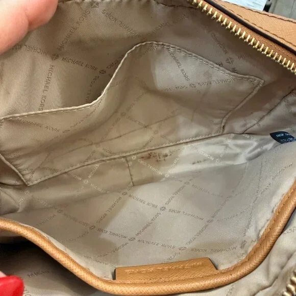 Michael Kors Jet Set Medium Logo Printed Crossbody White & - Picture 16 of 17